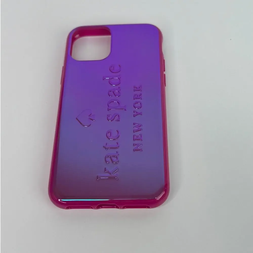 Kate Spade Baja Rose Iridescent iPhone 11 PRO Case Kate Spade Logo